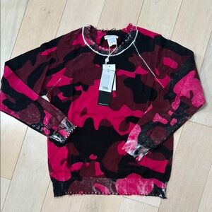 Minni rose soft thin cotton distressed girls sweater 8